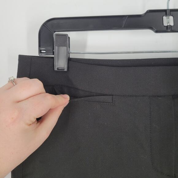 Theory Black Bootcut Mid Rise Pants 6 - Picture 3 of 12